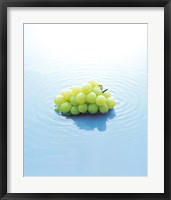 Framed Bunch of Grapes Floating On Water