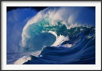Framed Brilliant Blue Waves (side view)