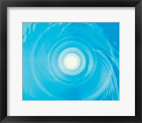 Framed Swirling Water in Blue, Full Frame