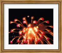 Framed Close up of Ignited Fireworks