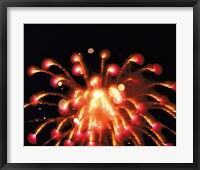 Framed Close up of Ignited Fireworks