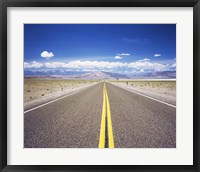 Framed Highway 6 passing through a desert, Esmeralda County, Nevada, USA