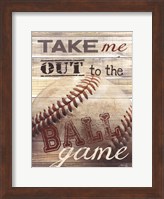 Framed Take Me Out to the Ballgame