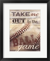 Framed Take Me Out to the Ballgame