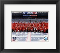 Framed Detroit Red Wings Team Photo 2014 NHL Winter Classic
