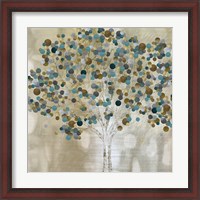 Framed Teal Tree
