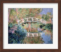 Framed Japanese Bridge, Giverny, 1892