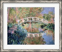 Framed Japanese Bridge, Giverny, 1892