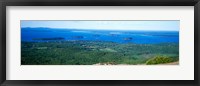 Framed High angle view of a bay, Frenchman Bay, Bar Harbor, Hancock County, Maine, USA