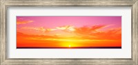 Framed Sunset Perth Australia
