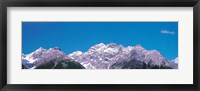 Framed Mountain Range, Engadin Switzerland