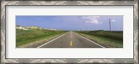 Framed Road passing through a landscape, North Carolina Highway 12, Cape Hatteras National Seashore, Outer Banks, North Carolina, USA