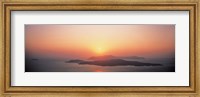 Framed Sunset Santorini Island Greece
