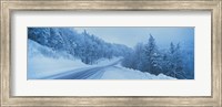 Framed Winter road NH USA