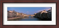 Framed Vecchio Bridge Florence Italy