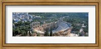 Framed Odeon tu Herodu Attku the Acropolis Athens Greece