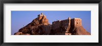 Framed Temple on cliff, Rockfort Ucchi Pillayar Temple, Tiruchirapalli, Tamil Nadu, India