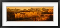 Framed Dallas Divide, San Juan Mountains, Colorado (sepia)