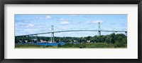 Framed Suspension bridge across a river, Thousand Islands Bridge, St. Lawrence River, New York State, USA