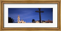 Framed Low angle view of a church, Cholula, Puebla State, Mexico