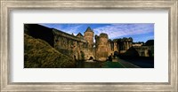 Framed Low angle view of a castle, Chateau de Fougeres, Fougeres, Ille-et-Vilaine, Brittany, France