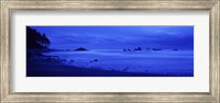 Framed Surf on the beach, Ruby Beach, Olympic National Park, Olympic Peninsula, Washington State, USA