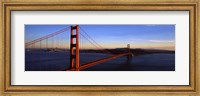 Framed Golden Gate Bridge with Blue Sky, San Francisco, California, USA