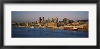 Framed Harbor with the city skyline, Montreal, Quebec, Canada