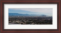 Framed High angle view of a city, Mt Wilson, Mid-Wilshire, Los Angeles, California, USA