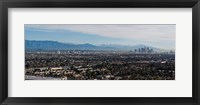 Framed High angle view of a city, Mt Wilson, Mid-Wilshire, Los Angeles, California, USA