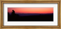 Framed Sunrise over mountain, Western Slope, Telluride, San Miguel County, Colorado, USA