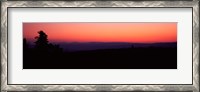 Framed Sunrise over mountain, Western Slope, Telluride, San Miguel County, Colorado, USA