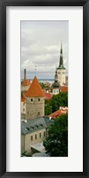 Framed Toompea view, Old Town, Tallinn, Estonia