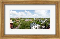Framed High angle view of buildings in a city, Wentworth Street, Charleston, South Carolina, USA