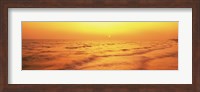 Framed Sunset over Gulf Of Mexico, Panama City Beach, Florida, USA