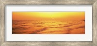 Framed Sunset over Gulf Of Mexico, Panama City Beach, Florida, USA
