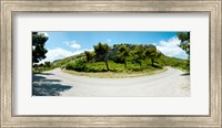 Framed Curve in the road, Bouches-Du-Rhone, Provence-Alpes-Cote d'Azur, France