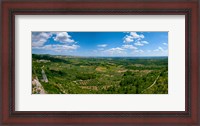 Framed Valley with Olive Trees and Limestone Hills, Les Baux-de-Provence, Bouches-Du-Rhone, Provence-Alpes-Cote d'Azur, France