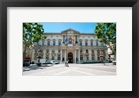 Framed Facade of a building, Hotel de Ville, Place de l'Horloge, Avignon, Vaucluse, Provence-Alpes-Cote d'Azur, France