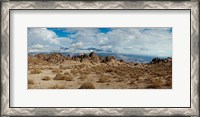 Framed Rock formations in a desert, Alabama Hills, Owens Valley, Lone Pine, California, USA