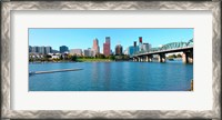 Framed Hawthorne Bridge across the Willamette River, Portland, Multnomah County, Oregon