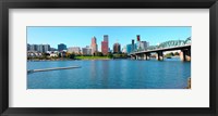 Framed Hawthorne Bridge across the Willamette River, Portland, Multnomah County, Oregon