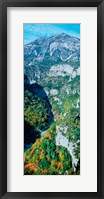 Framed Verdon Gorge in autumn, Provence-Alpes-Cote d'Azur, France