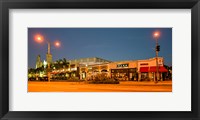 Framed Night scene of Downtown Culver City, Culver City, Los Angeles County, California, USA