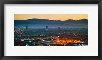 Framed Buildings in a city, Miracle Mile, Hollywood, Griffith Park Observatory, Los Angeles, California, USA