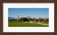 Framed Lawn with Salt Lake City Council Hall in the background, Capitol Hill, Salt Lake City, Utah, USA