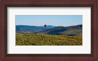 Framed Hot air balloon flying in a valley, Park City, Utah, USA