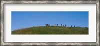 Framed People on a hill, Baldwin Hills Scenic Overlook, Los Angeles County, California, USA