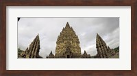 Framed Close Up of 9th century Hindu temple, Indonesia