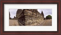 Framed Carving Details on 9th century Hindu temple, Indonesia